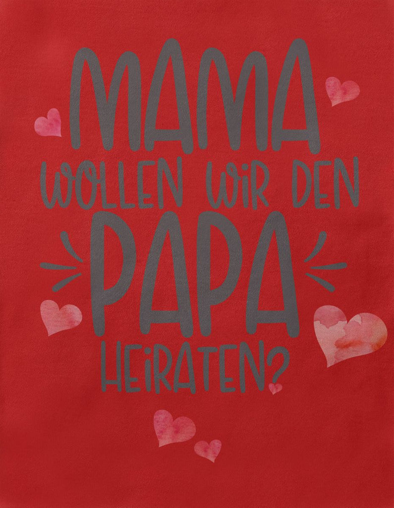 Baby / Kinder T-Shirt kurzarm Mama, wollen wir den Papa heiraten? - von Mikalino