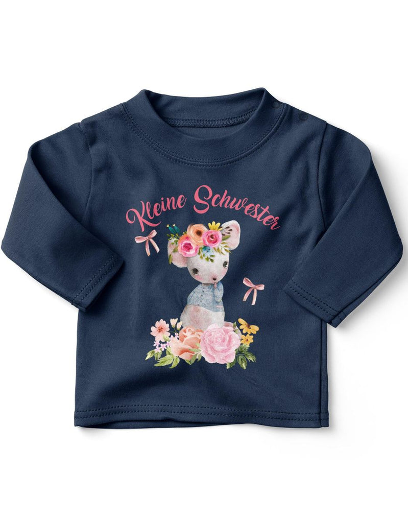 Baby / Kinder Longsleeve langarm Die Kleine Schwester - von Mikalino