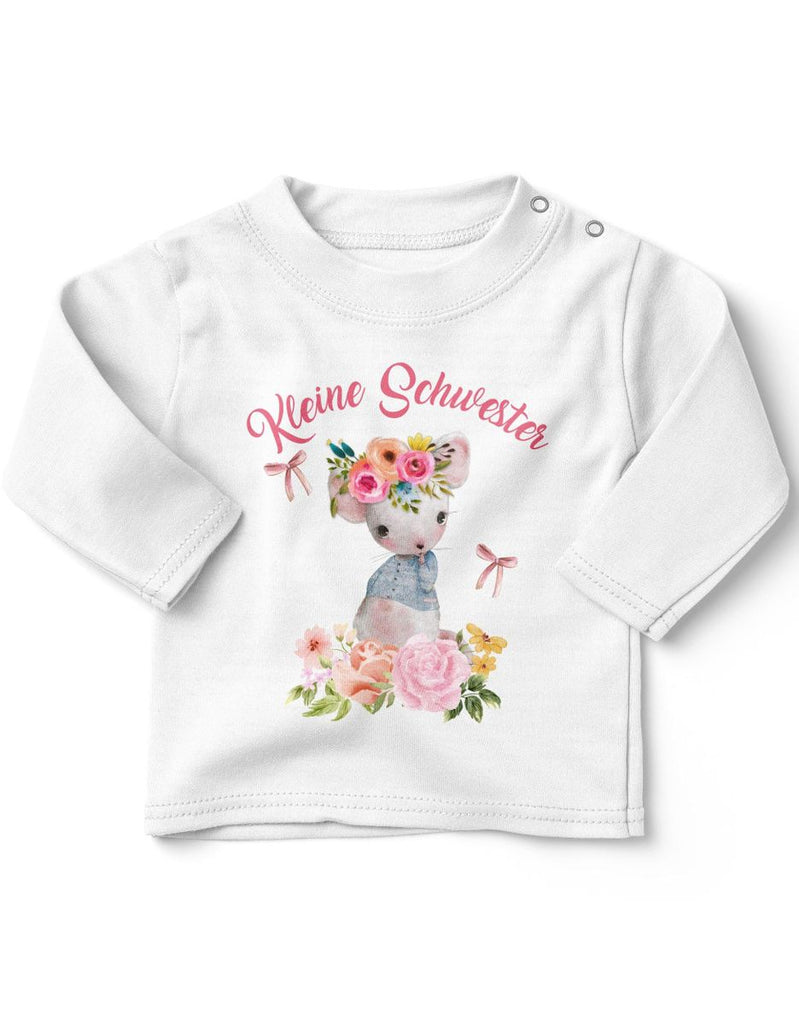 Baby / Kinder Longsleeve langarm Die Kleine Schwester - von Mikalino