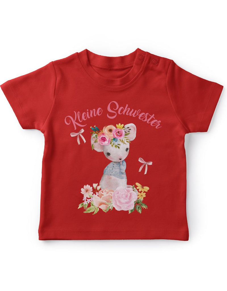 Baby / Kinder T-Shirt kurzarm Die Kleine Schwester - von Mikalino