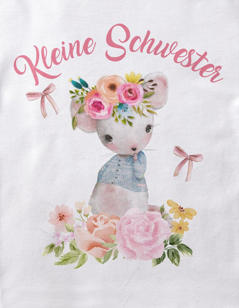 Baby / Kinder T-Shirt kurzarm Die Kleine Schwester - von Mikalino