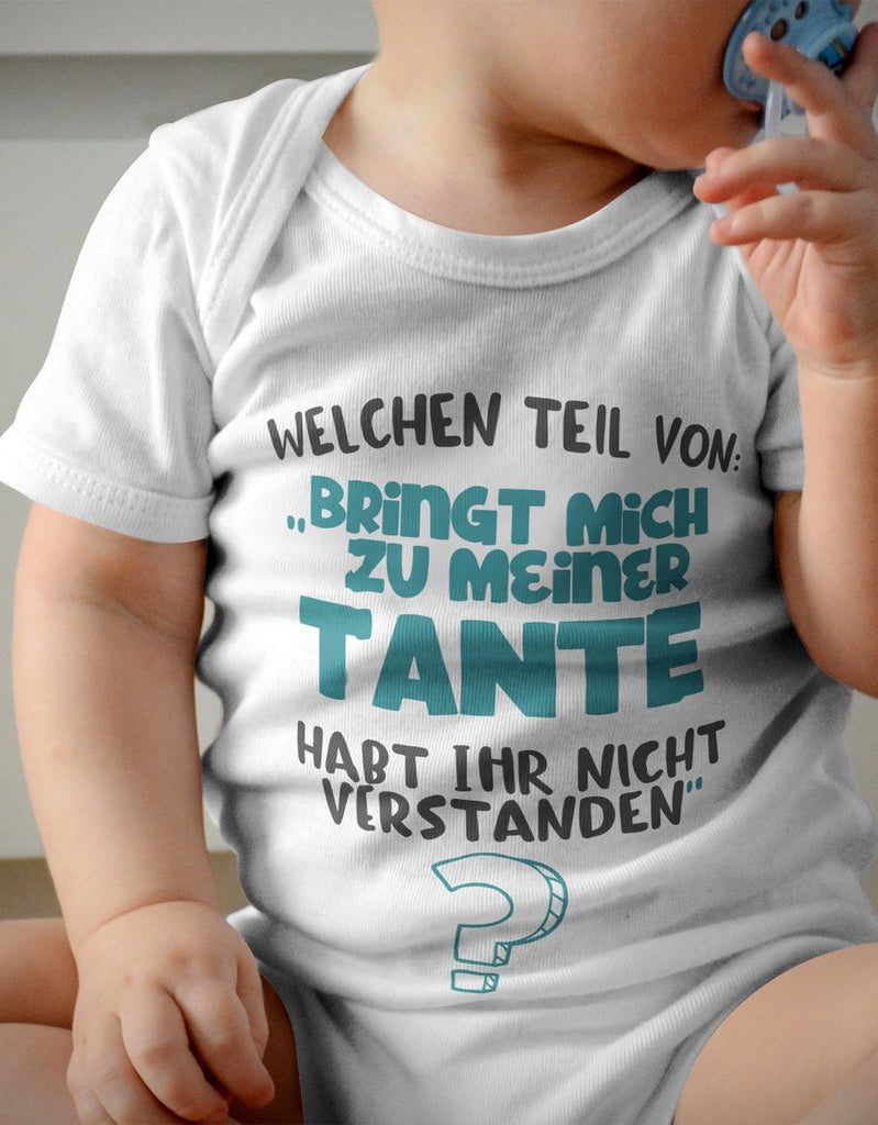 Babybody kurzarm Welchen Teil von Bringt mich zu meiner Tante - von Mikalino