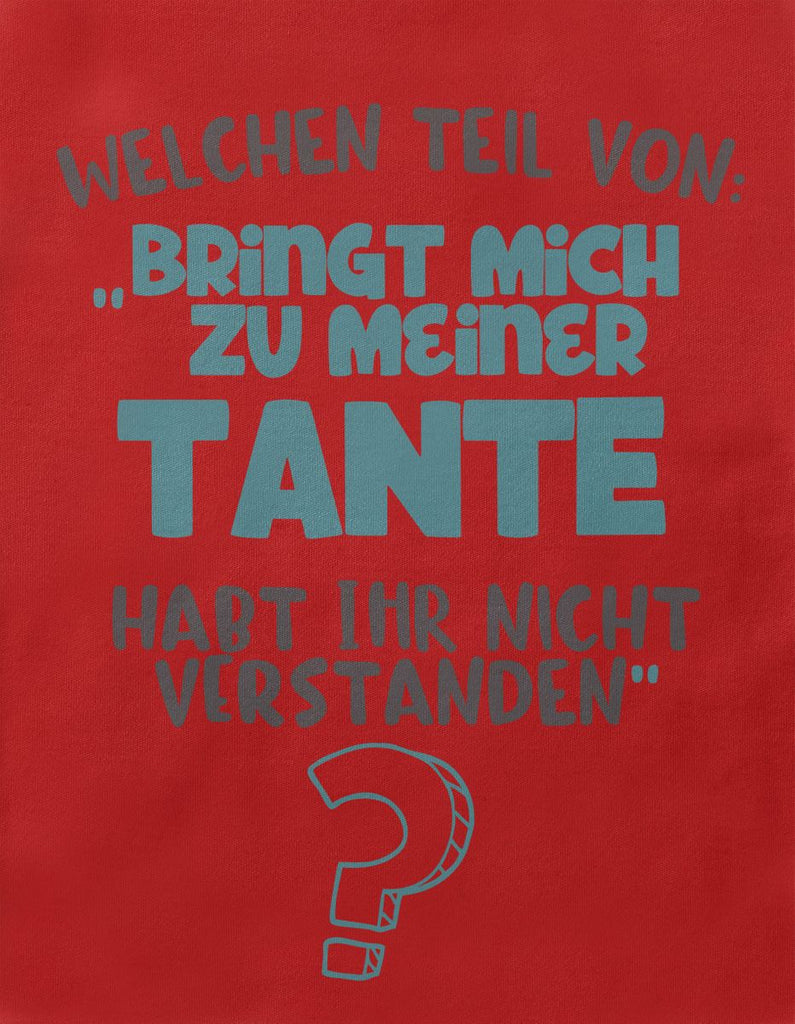 Baby / Kinder Longsleeve langarm Welchen Teil von Bringt mich zu meiner Tante - von Mikalino