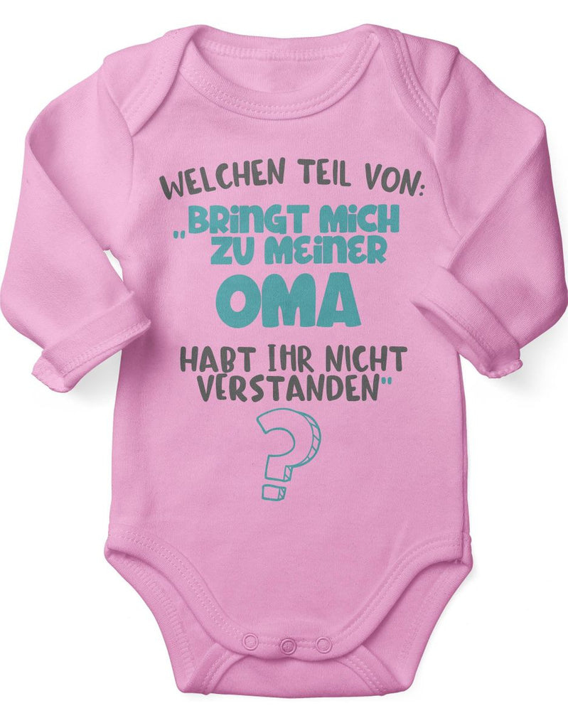 Babybody Langarm Welchen Teil von Bringt mich zu meiner Oma - von Mikalino