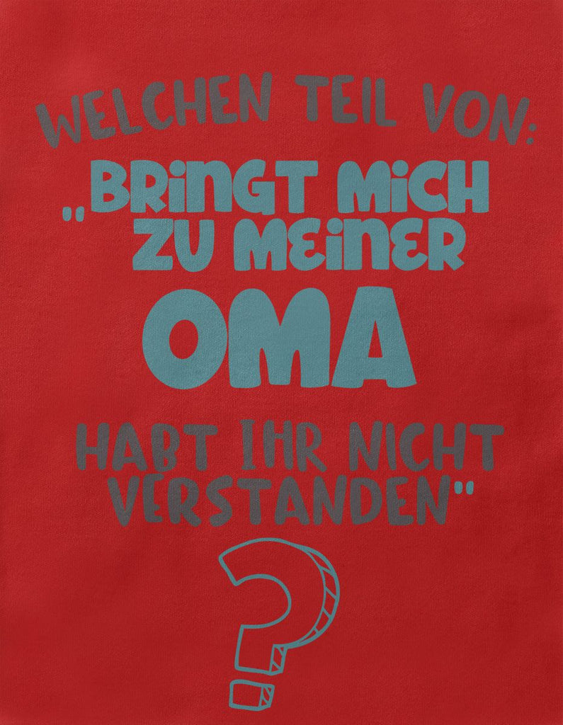 Baby / Kinder Longsleeve langarm Welchen Teil von Bringt mich zu meiner Oma - von Mikalino