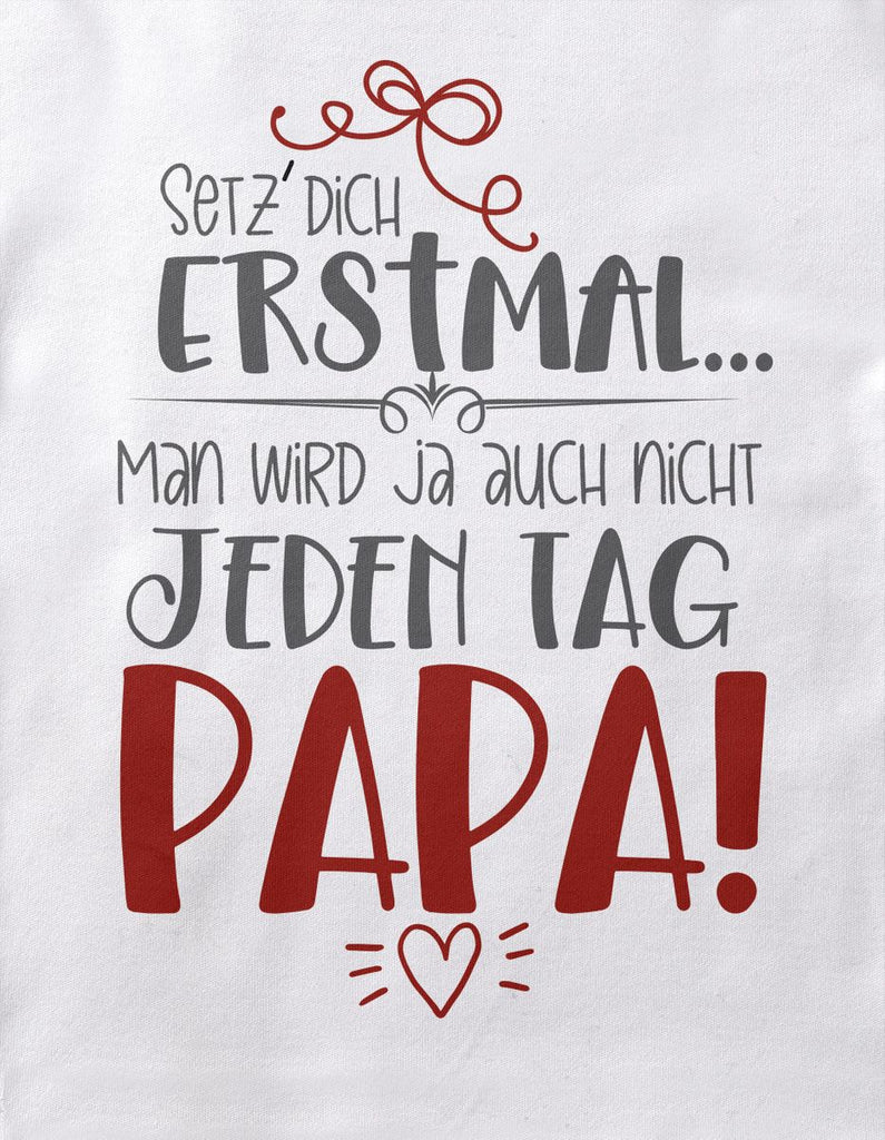 Babybody kurzarm Setz Dich erstmal Papa - von Mikalino