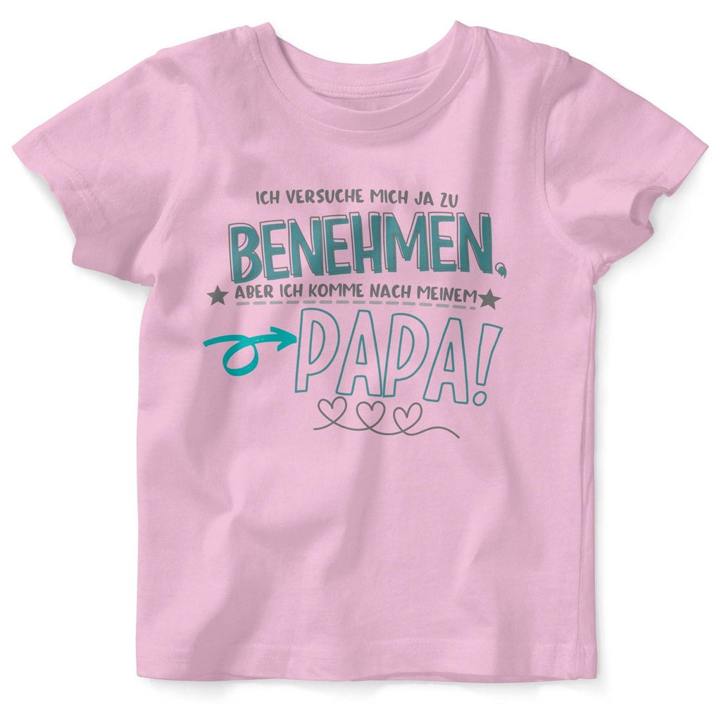 Baby / Kinder T-Shirt kurzarm Ich versuche mich ja zu benehmen - von Mikalino