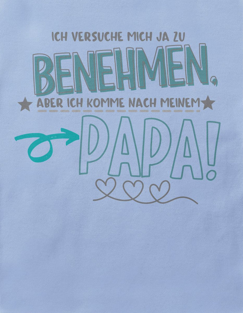 Baby / Kinder T-Shirt kurzarm Ich versuche mich ja zu benehmen - von Mikalino