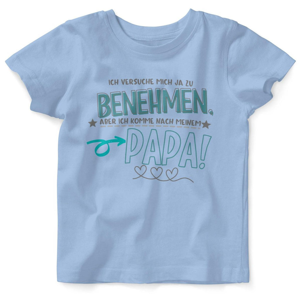 Baby / Kinder T-Shirt kurzarm Ich versuche mich ja zu benehmen - Mikalino