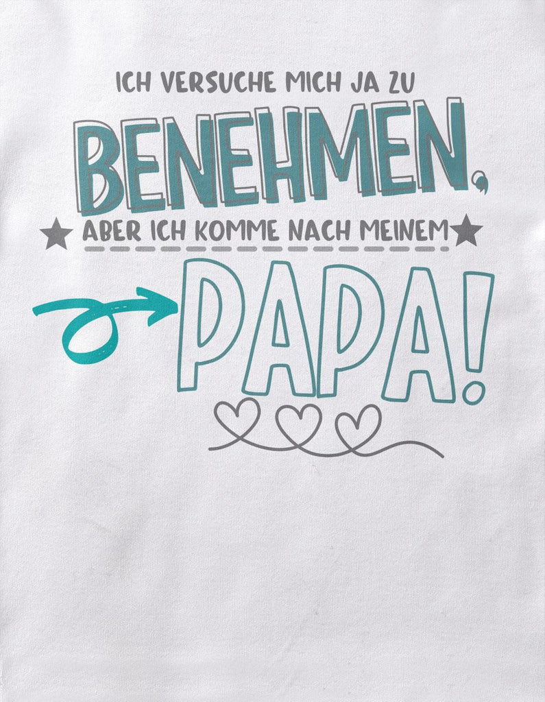 Baby / Kinder T-Shirt kurzarm Ich versuche mich ja zu benehmen - von Mikalino