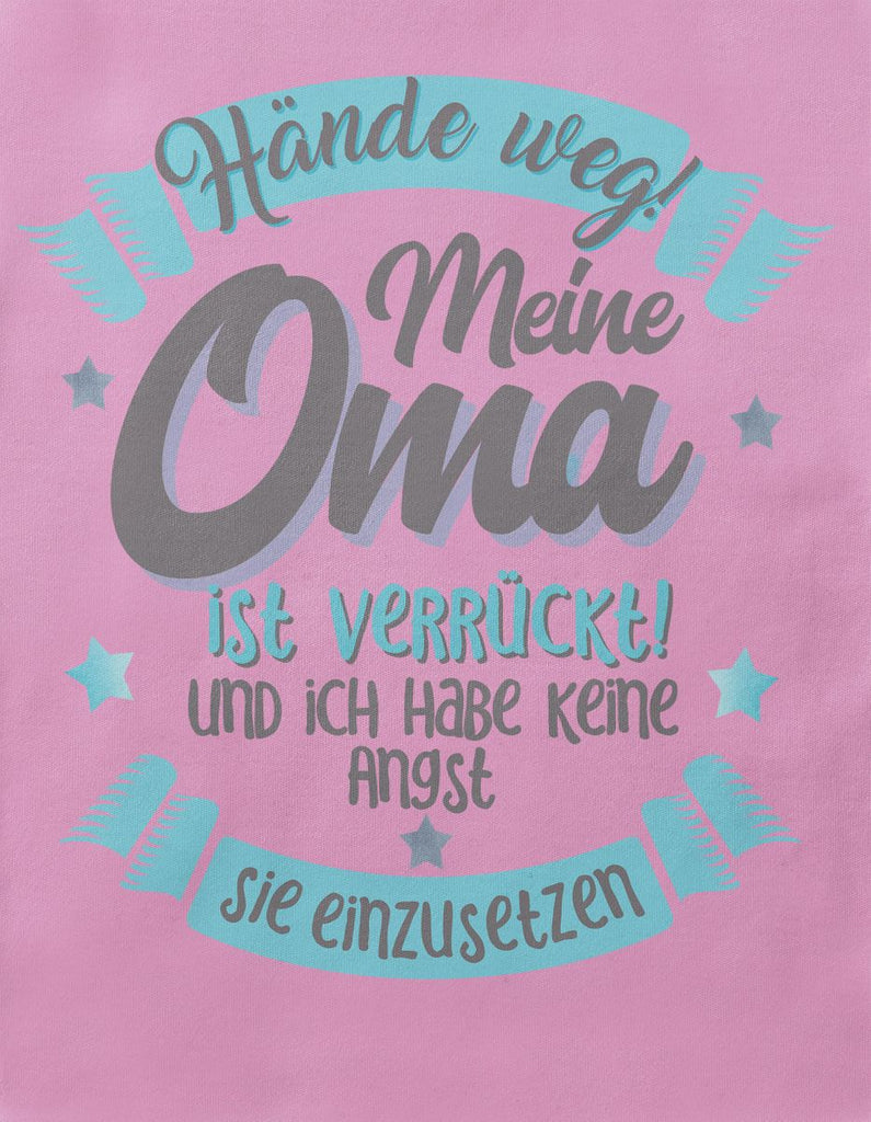 Baby / Kinder Longsleeve langarm Hände Weg meine Oma ist verrückt - von Mikalino