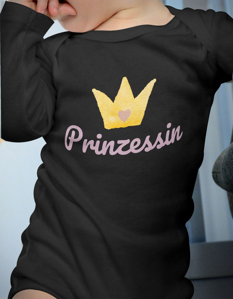 Babybody Langarm Prinzessin - von Mikalino