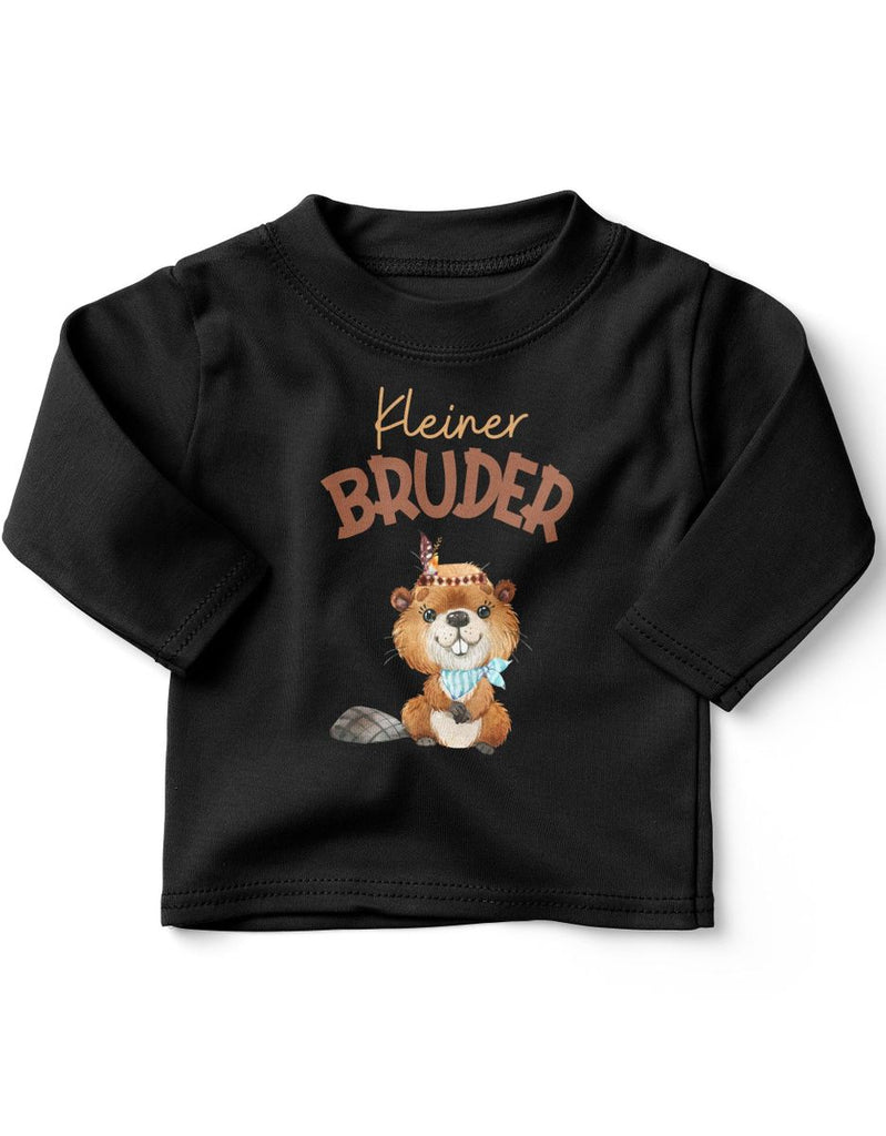 Baby / Kinder Longsleeve langarm Kleiner Bruder Bieber - von Mikalino