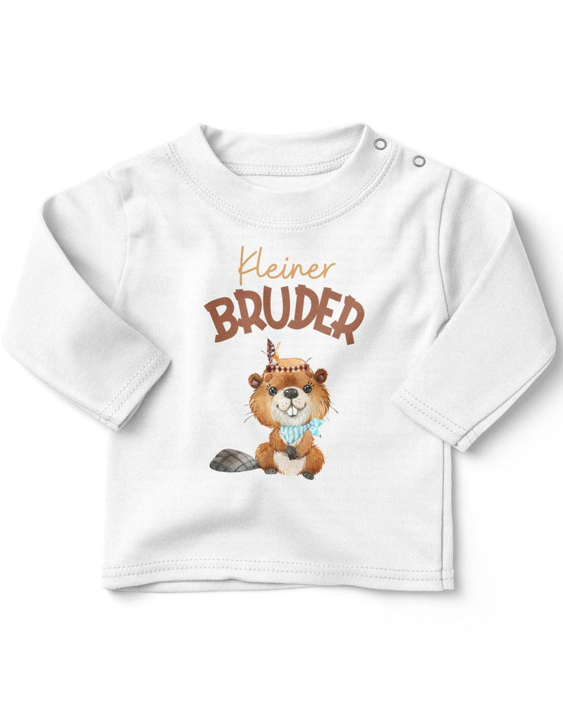 Baby / Kinder Longsleeve langarm Kleiner Bruder Bieber - von Mikalino