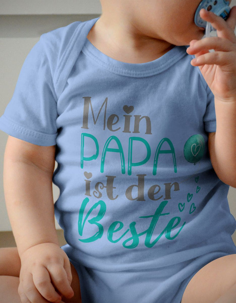 Babybody kurzarm Mein Papa ist der Beste - von Mikalino