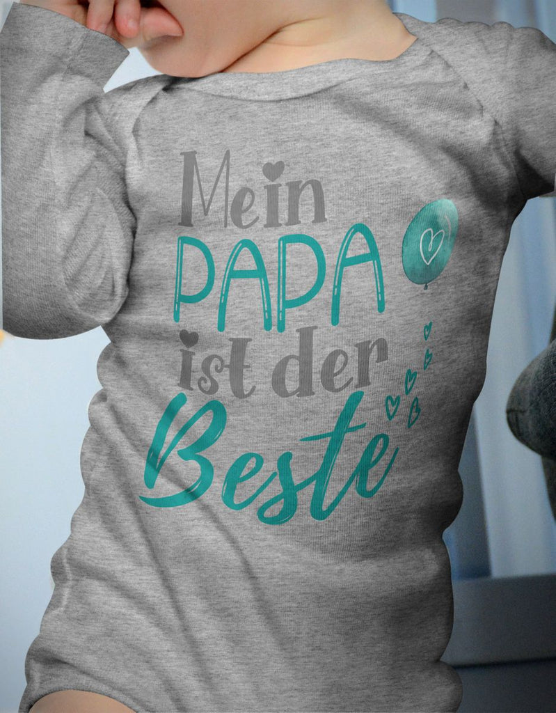 Babybody Langarm Mein Papa ist der Beste - von Mikalino