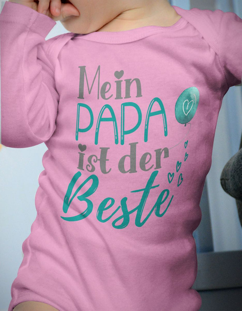 Babybody Langarm Mein Papa ist der Beste - von Mikalino