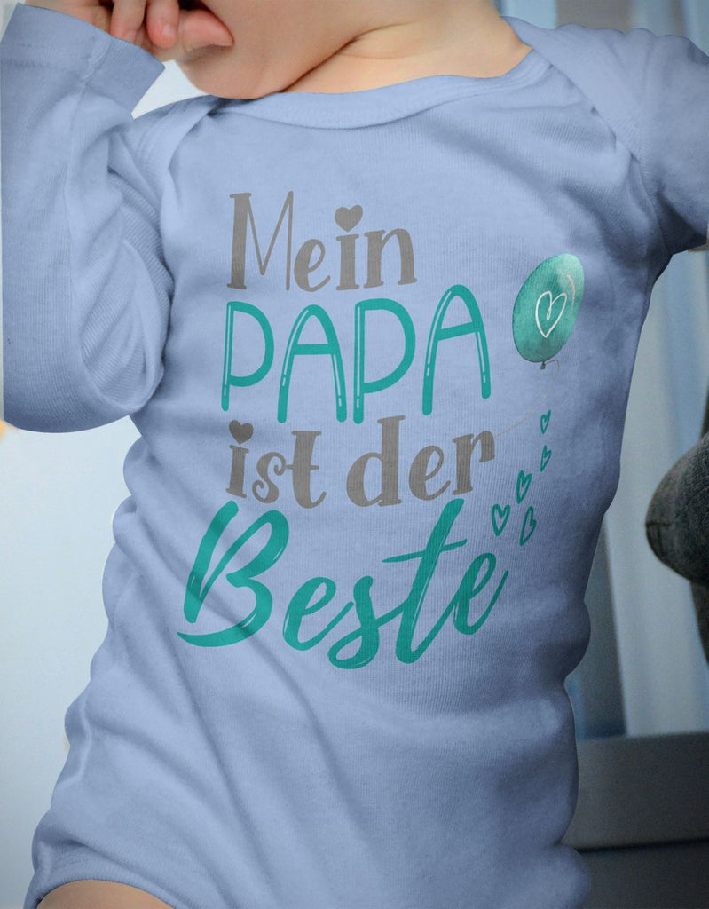 Babybody Langarm Mein Papa ist der Beste - von Mikalino