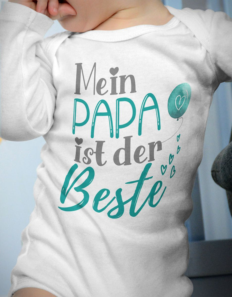 Babybody Langarm Mein Papa ist der Beste - von Mikalino