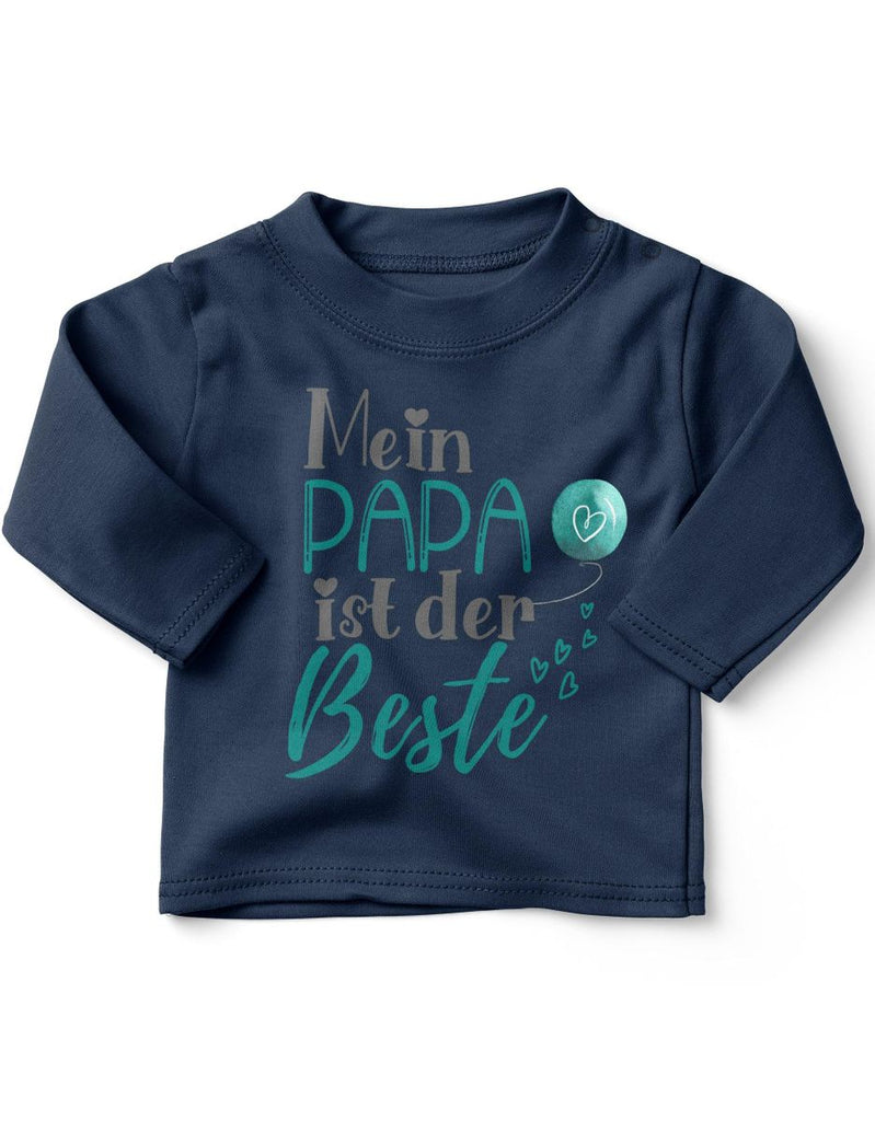 Baby / Kinder Longsleeve langarm Mein Papa ist der Beste - von Mikalino