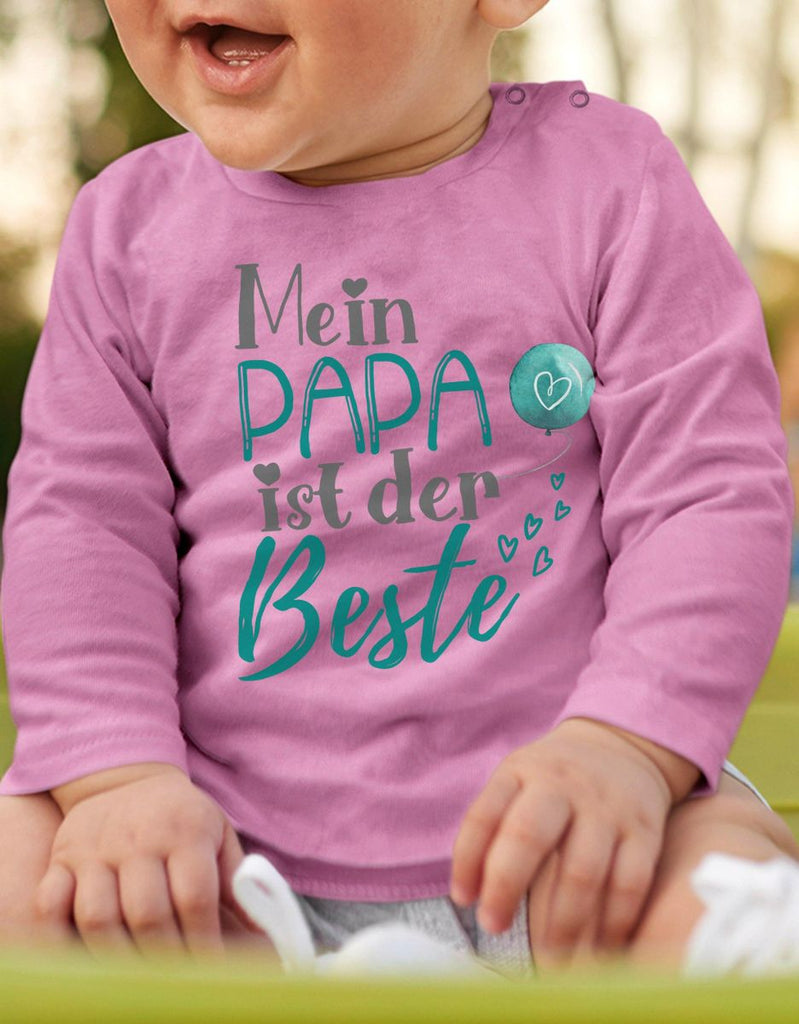 Baby / Kinder Longsleeve langarm Mein Papa ist der Beste - von Mikalino