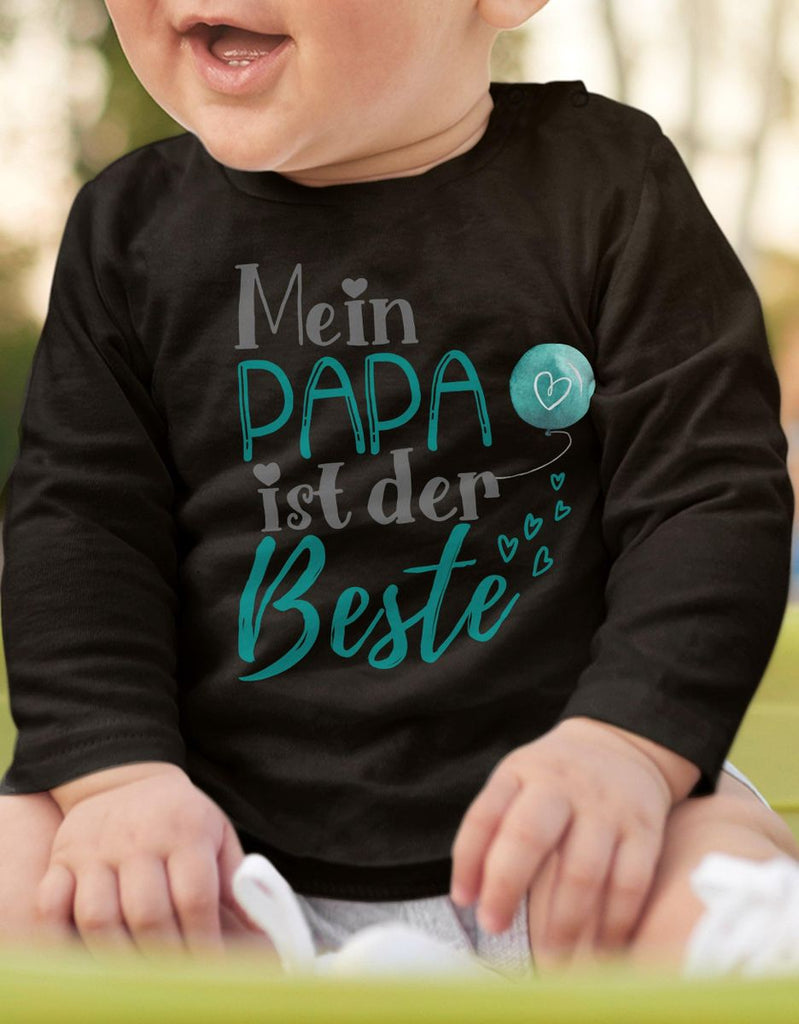 Baby / Kinder Longsleeve langarm Mein Papa ist der Beste - von Mikalino