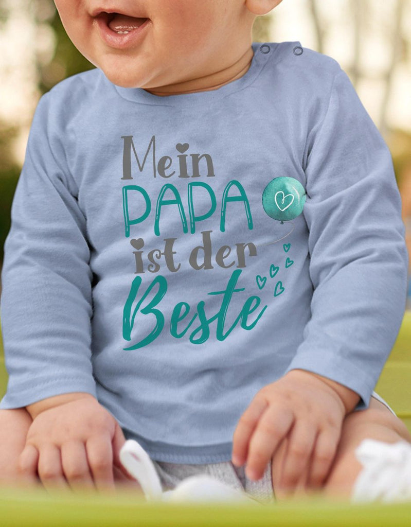 Baby / Kinder Longsleeve langarm Mein Papa ist der Beste - von Mikalino