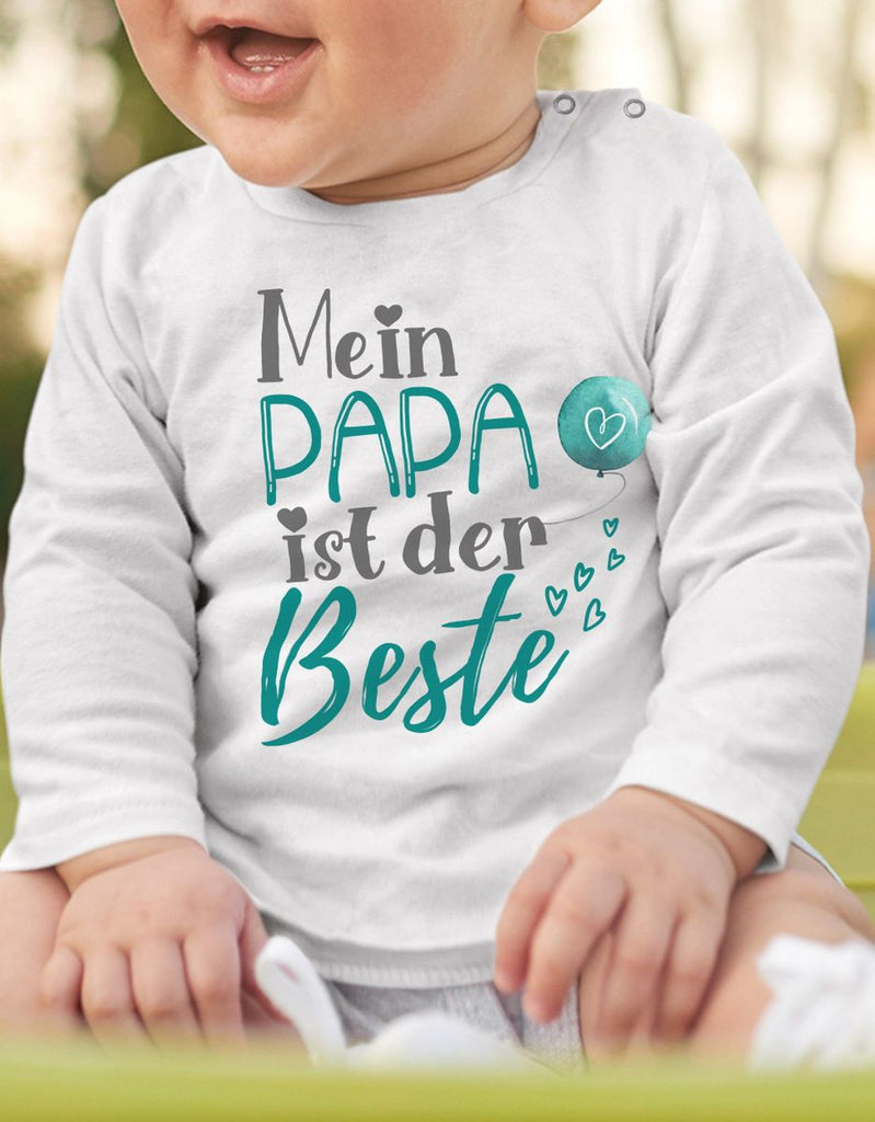 Baby / Kinder Longsleeve langarm Mein Papa ist der Beste - von Mikalino