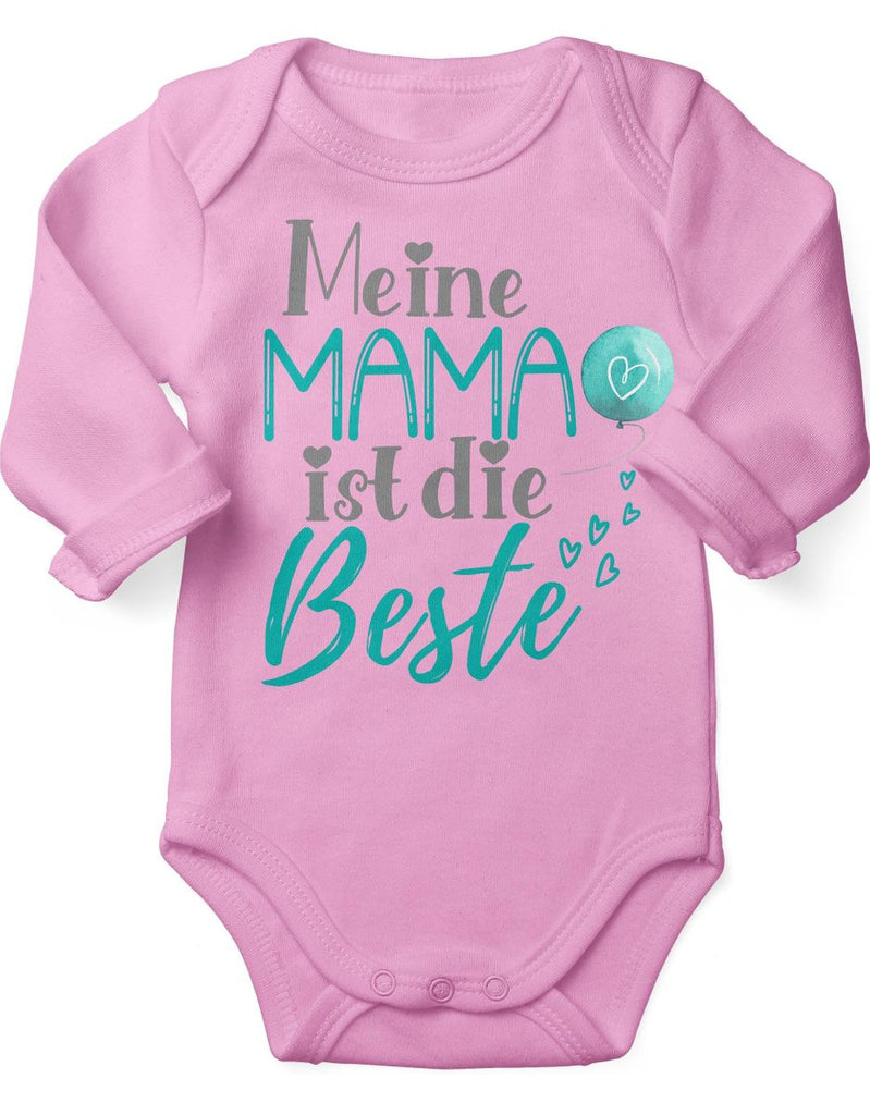 Babybody Langarm Meine Mama ist die Beste - von Mikalino