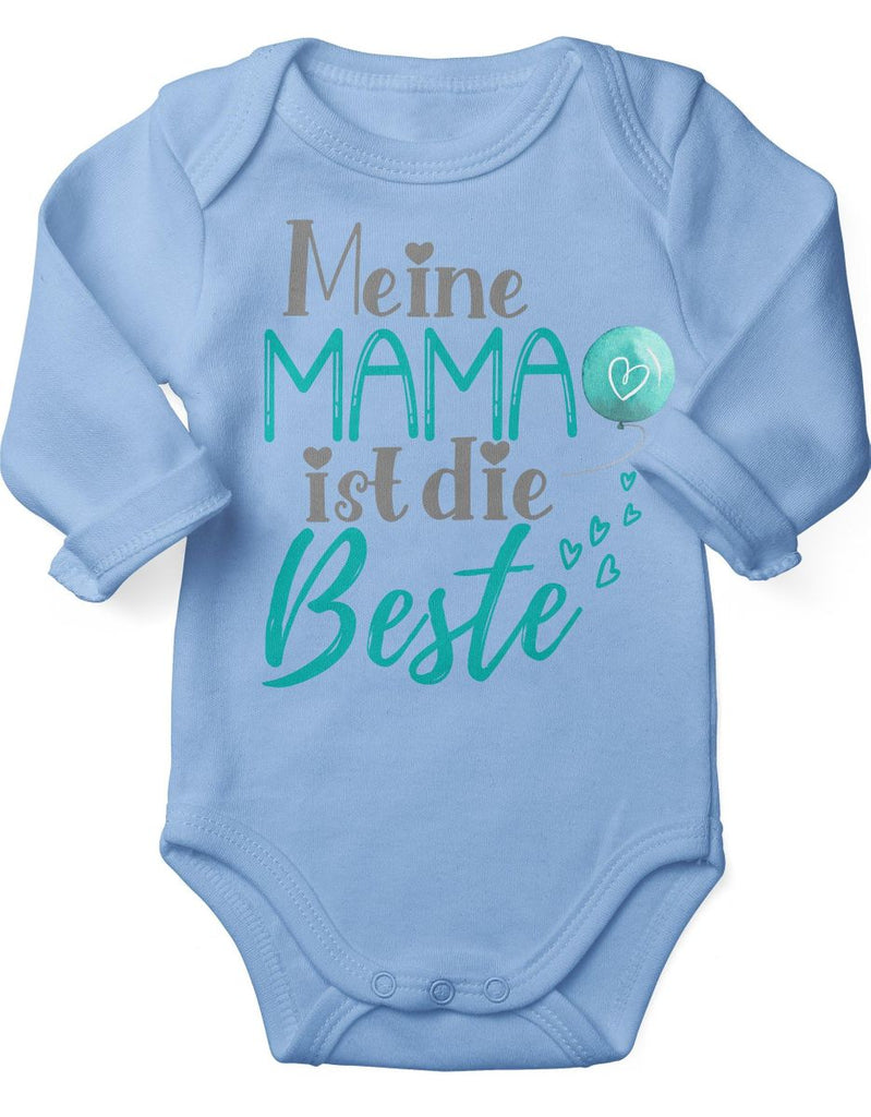 Babybody Langarm Meine Mama ist die Beste - von Mikalino