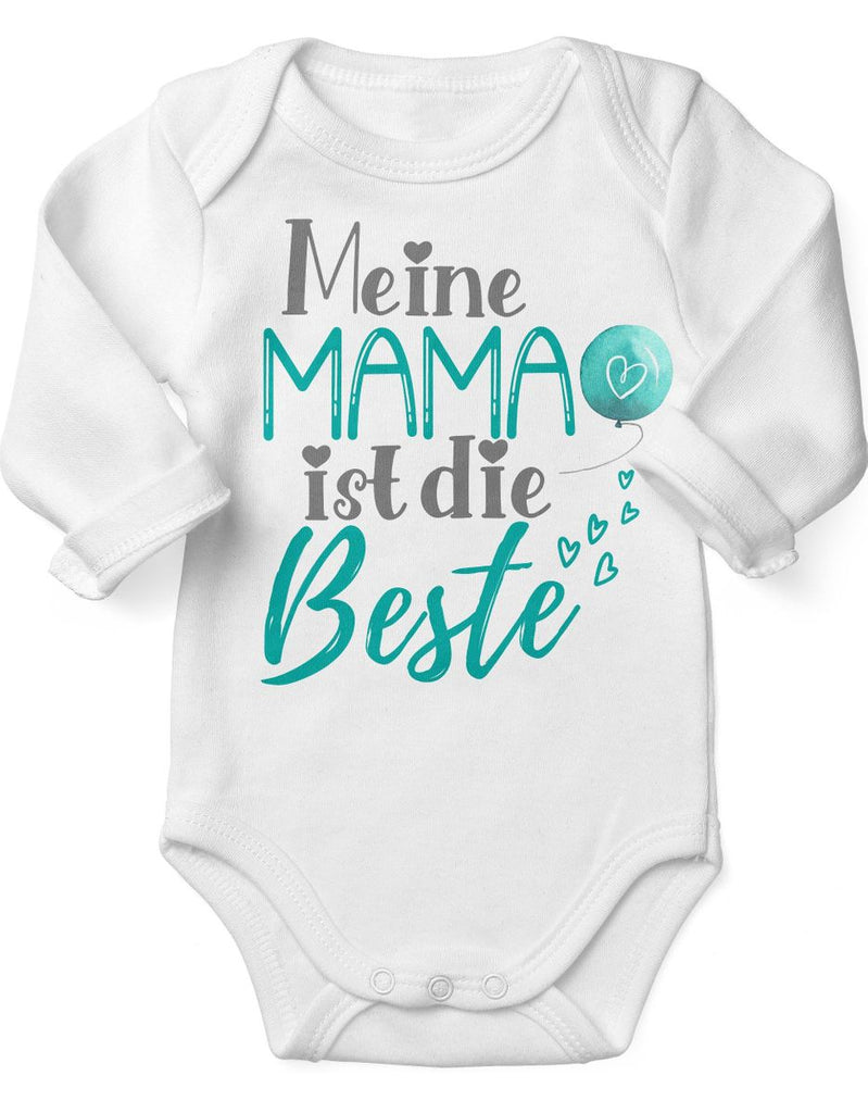 Babybody Langarm Meine Mama ist die Beste - von Mikalino