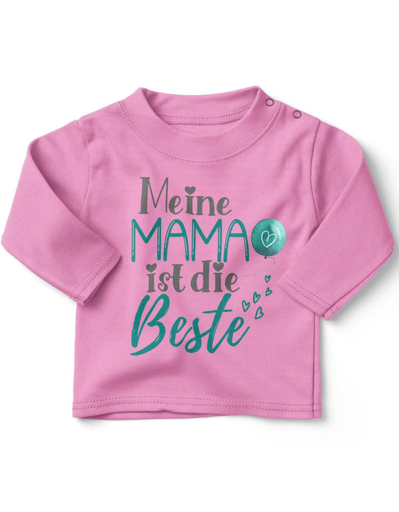 Baby / Kinder Longsleeve langarm Meine Mama ist die Beste - von Mikalino