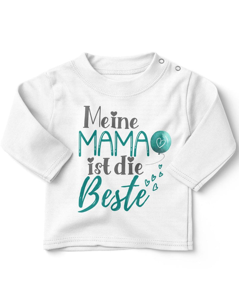 Baby / Kinder Longsleeve langarm Meine Mama ist die Beste - von Mikalino