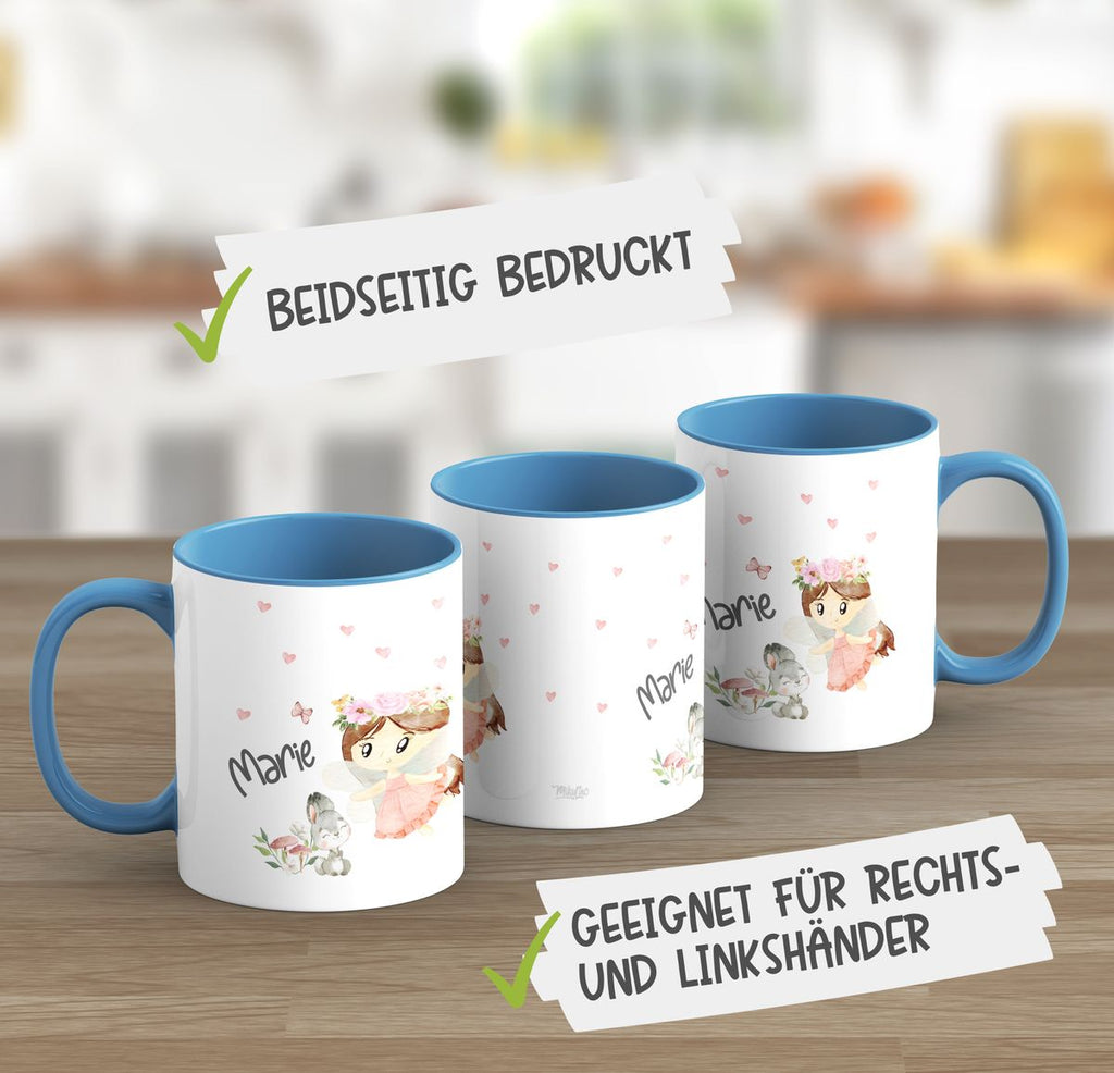 Keramik Tasse Kleine Fee mit Wunschname - von Mikalino