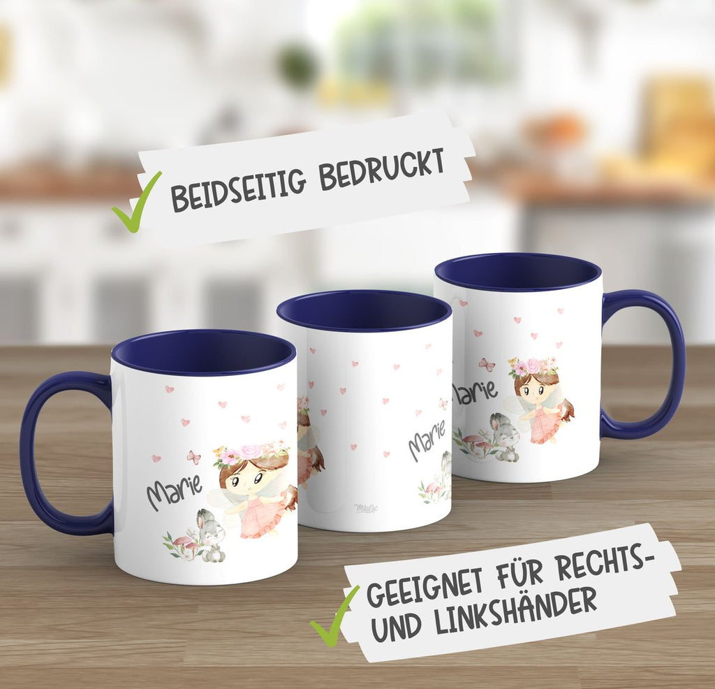 Keramik Tasse Kleine Fee mit Wunschname - von Mikalino