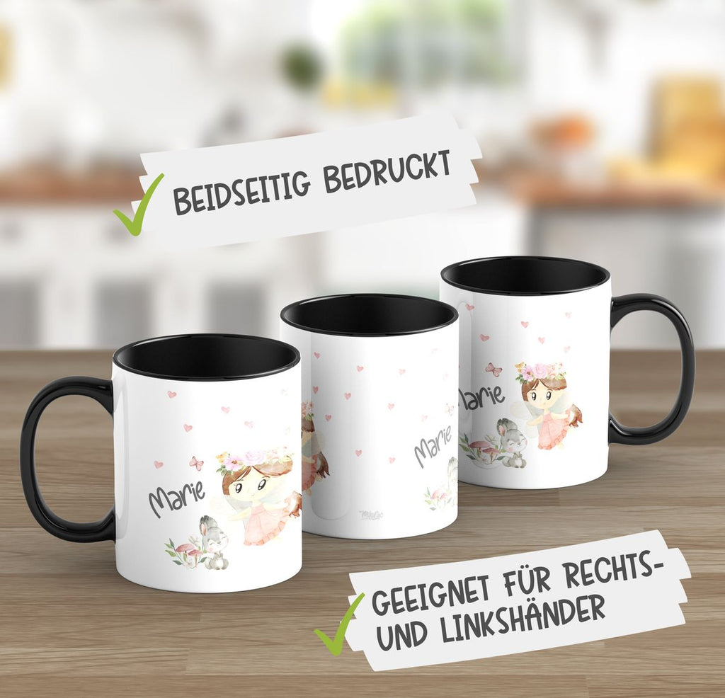 Keramik Tasse Kleine Fee mit Wunschname - von Mikalino