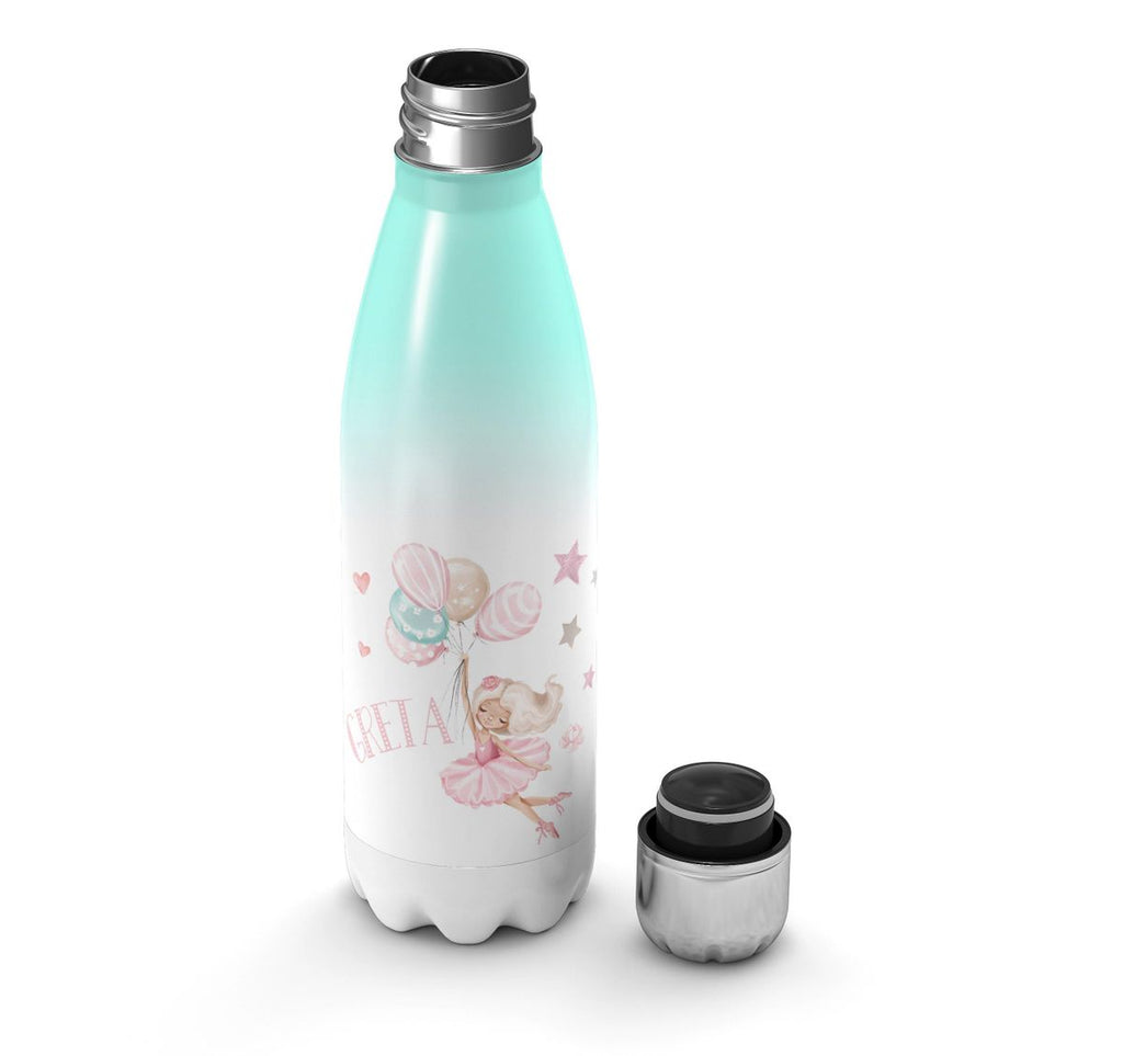 Thermo Trinkflasche Kleine Ballerina mit Wunschname - von Mikalino