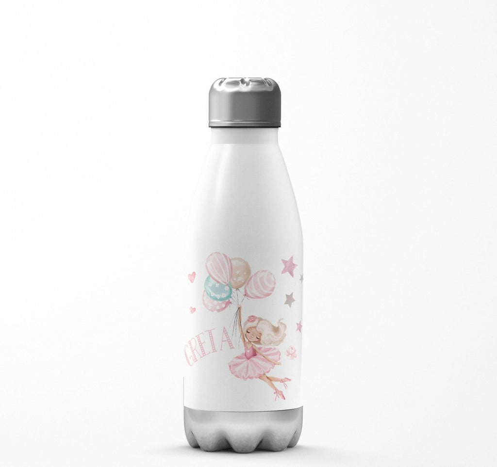 Thermo Trinkflasche Kleine Ballerina mit Wunschname - von Mikalino