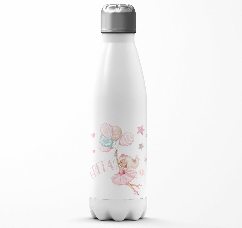 Thermo Trinkflasche Kleine Ballerina mit Wunschname - von Mikalino