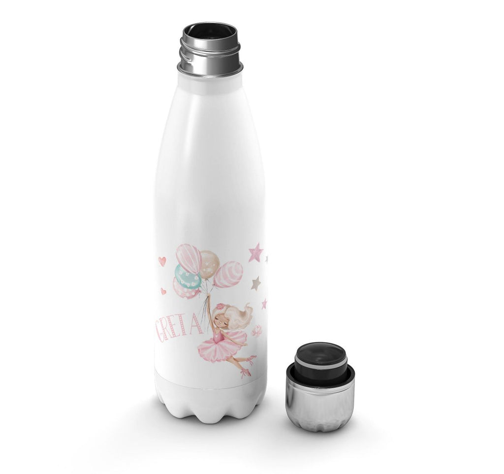 Thermo Trinkflasche Kleine Ballerina mit Wunschname - von Mikalino