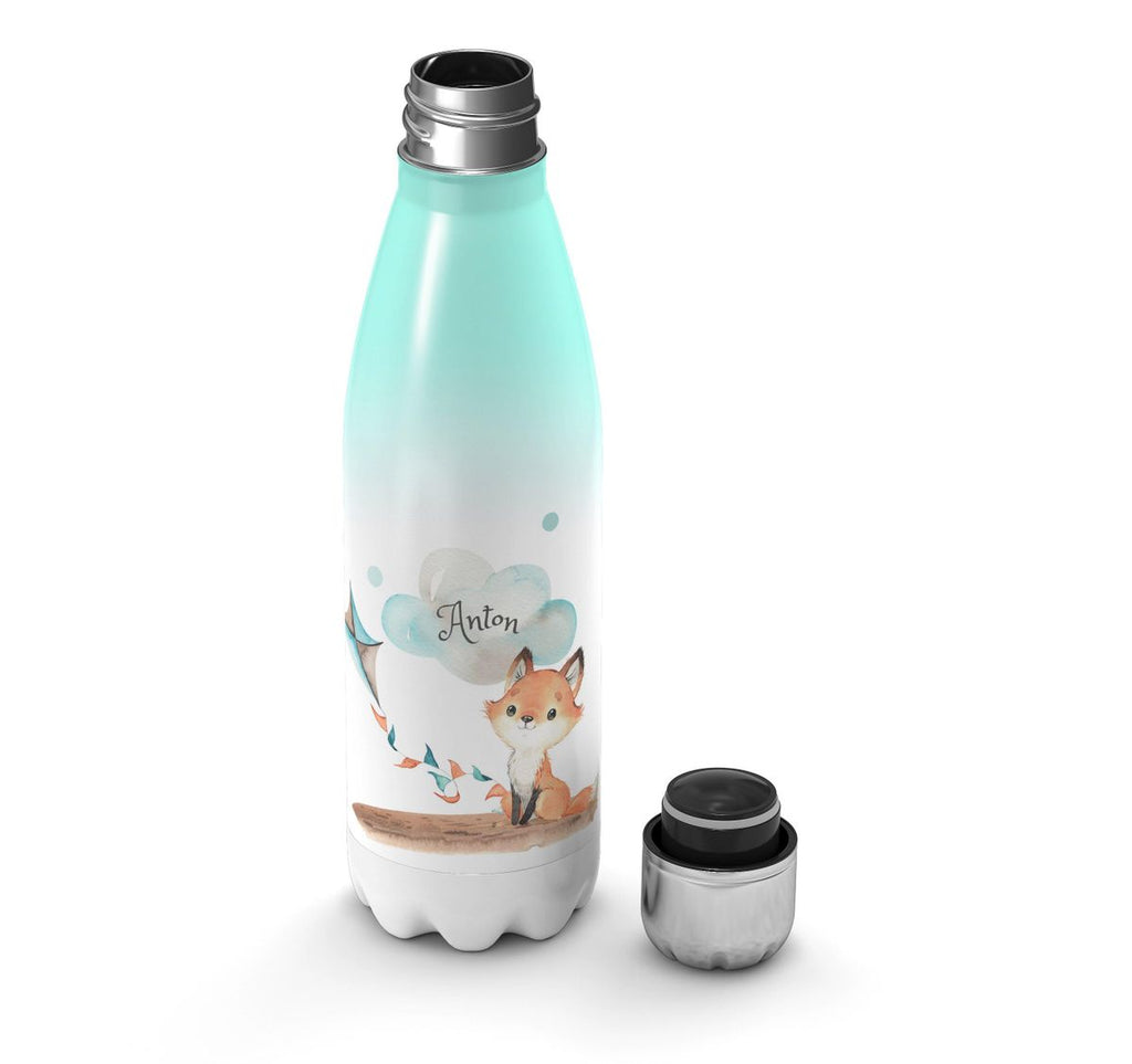 Thermo Trinkflasche Kleiner Fuchs mit Wunschname - von Mikalino