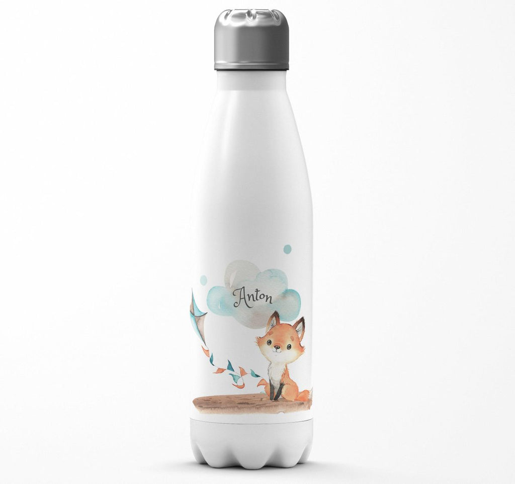 Thermo Trinkflasche Kleiner Fuchs mit Wunschname - von Mikalino