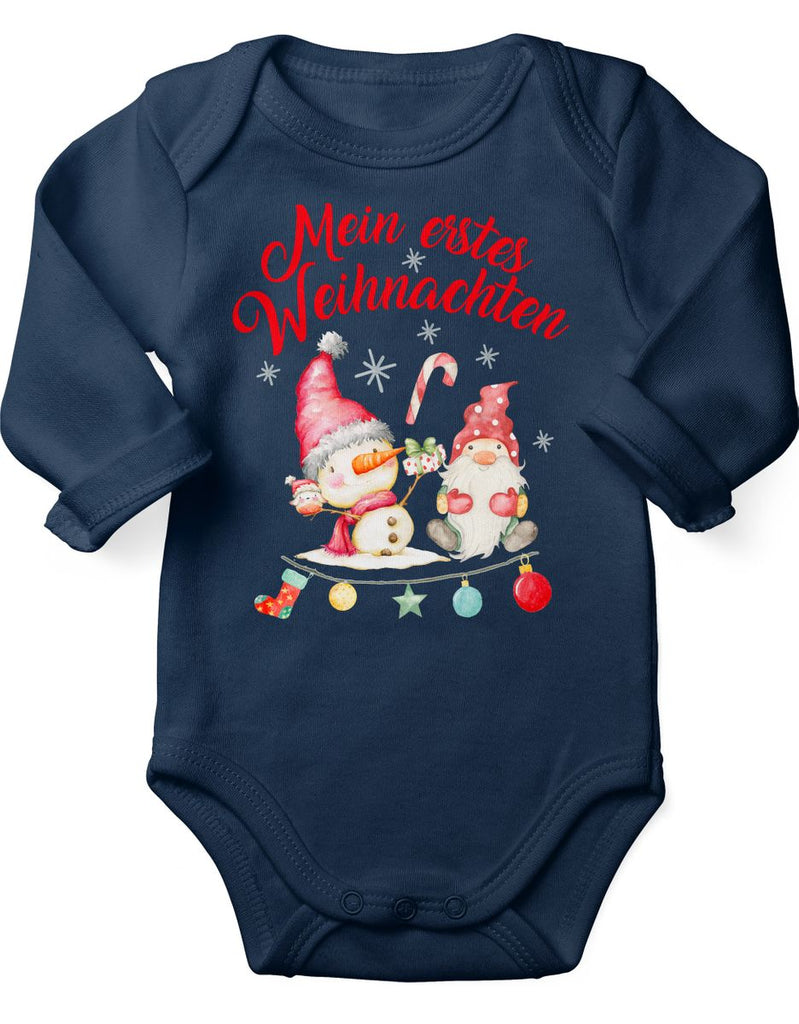 Babybody Langarm Mein erstes Weihnachten - von Mikalino