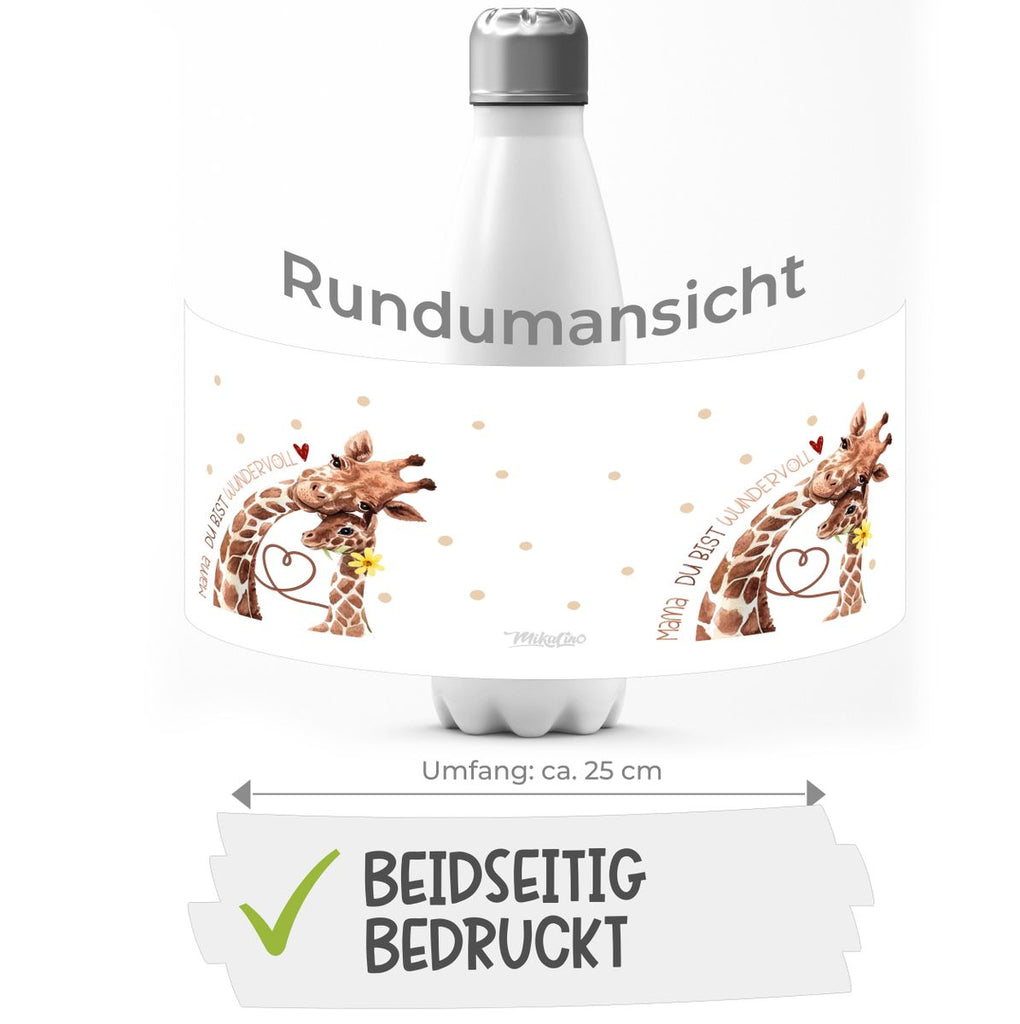 Thermo Trinkflasche Mama Du bist wundervoll - von Mikalino