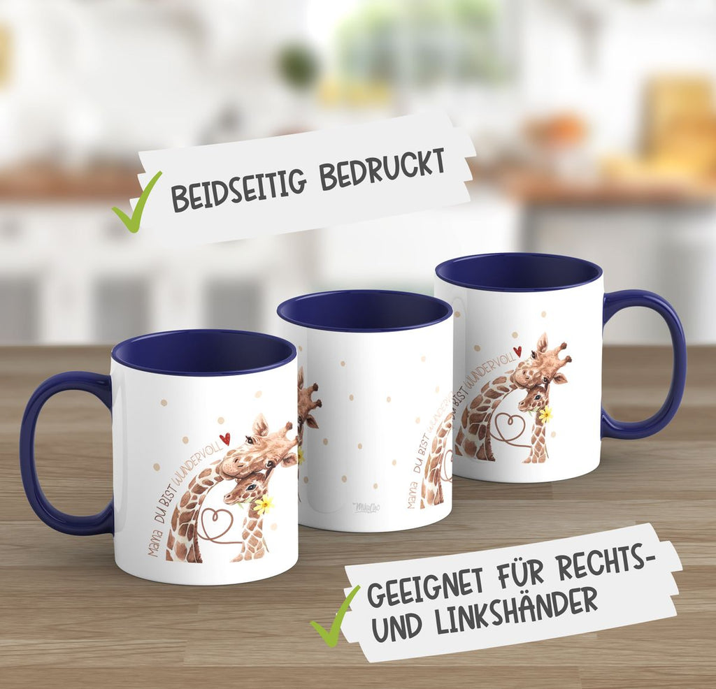 Keramik Tasse Mama Du bist wundervoll - von Mikalino