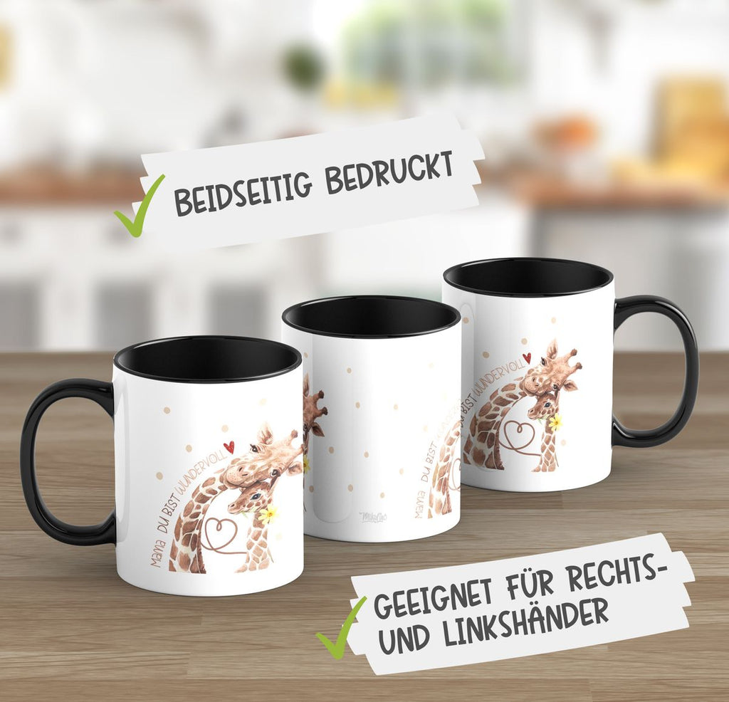 Keramik Tasse Mama Du bist wundervoll - von Mikalino