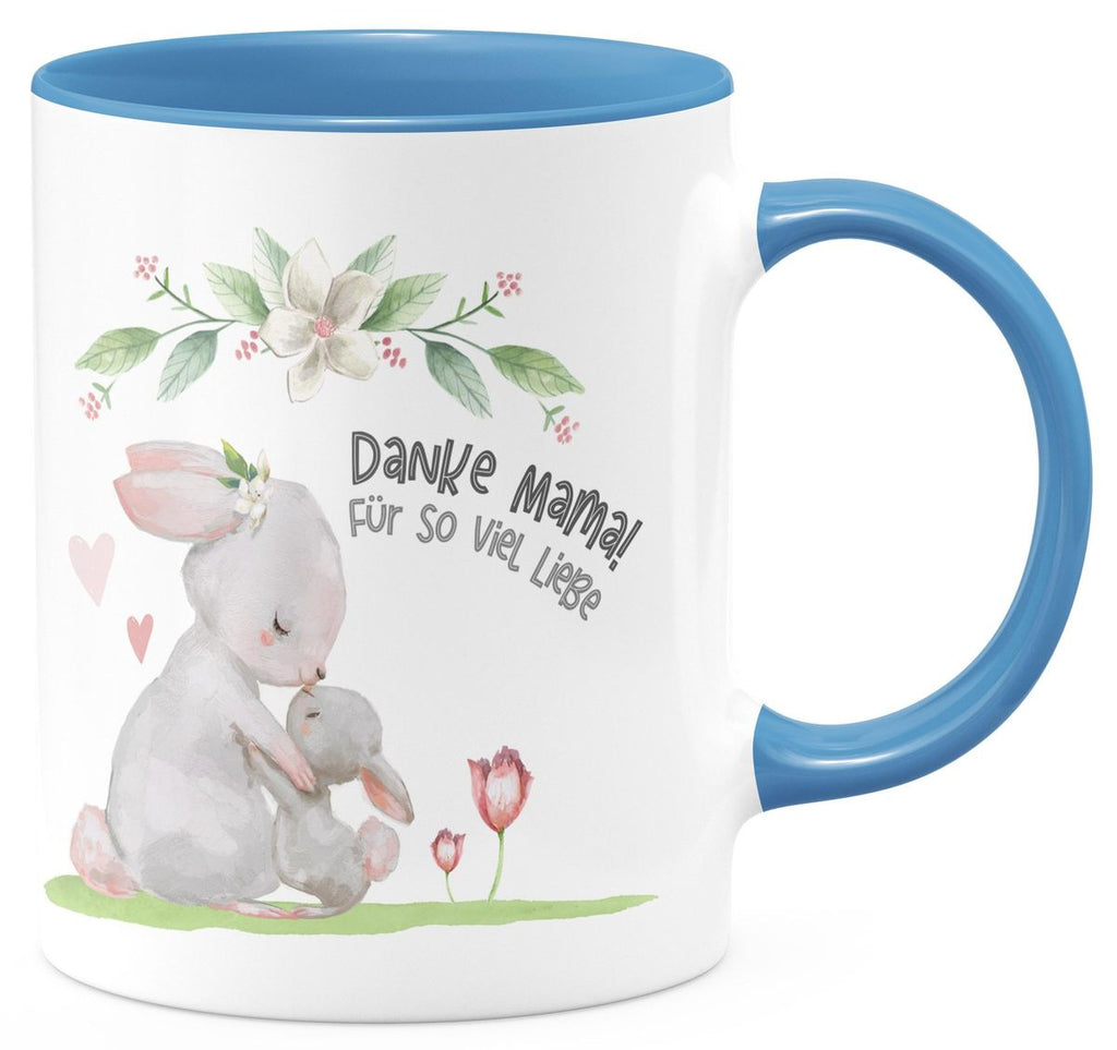 Keramik Tasse Danke Mama für so viel Liebe - von Mikalino