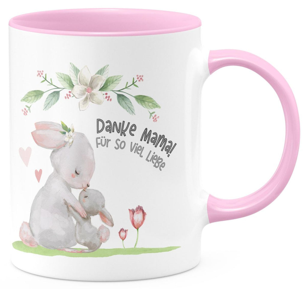 Keramik Tasse Danke Mama für so viel Liebe - von Mikalino