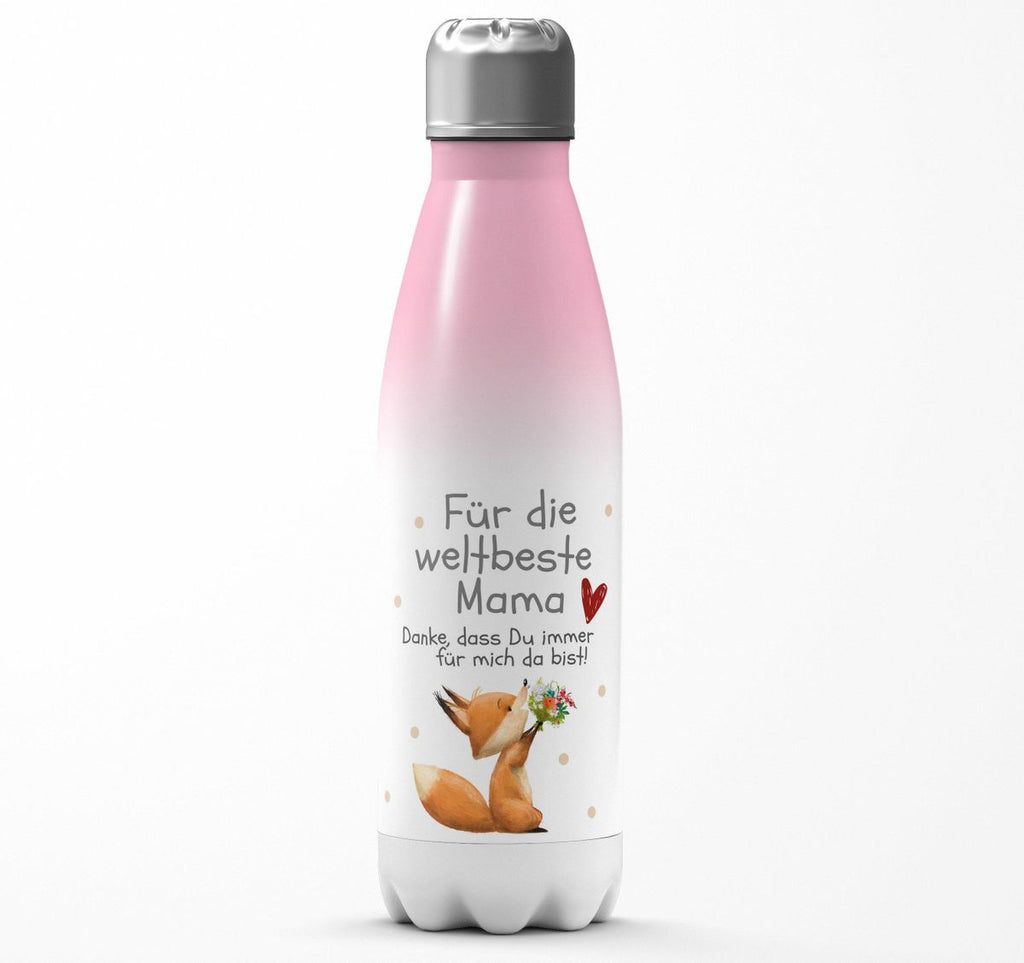 Thermo Trinkflasche Danke dass Du immer für mich da bist weltbeste Mama - von Mikalino