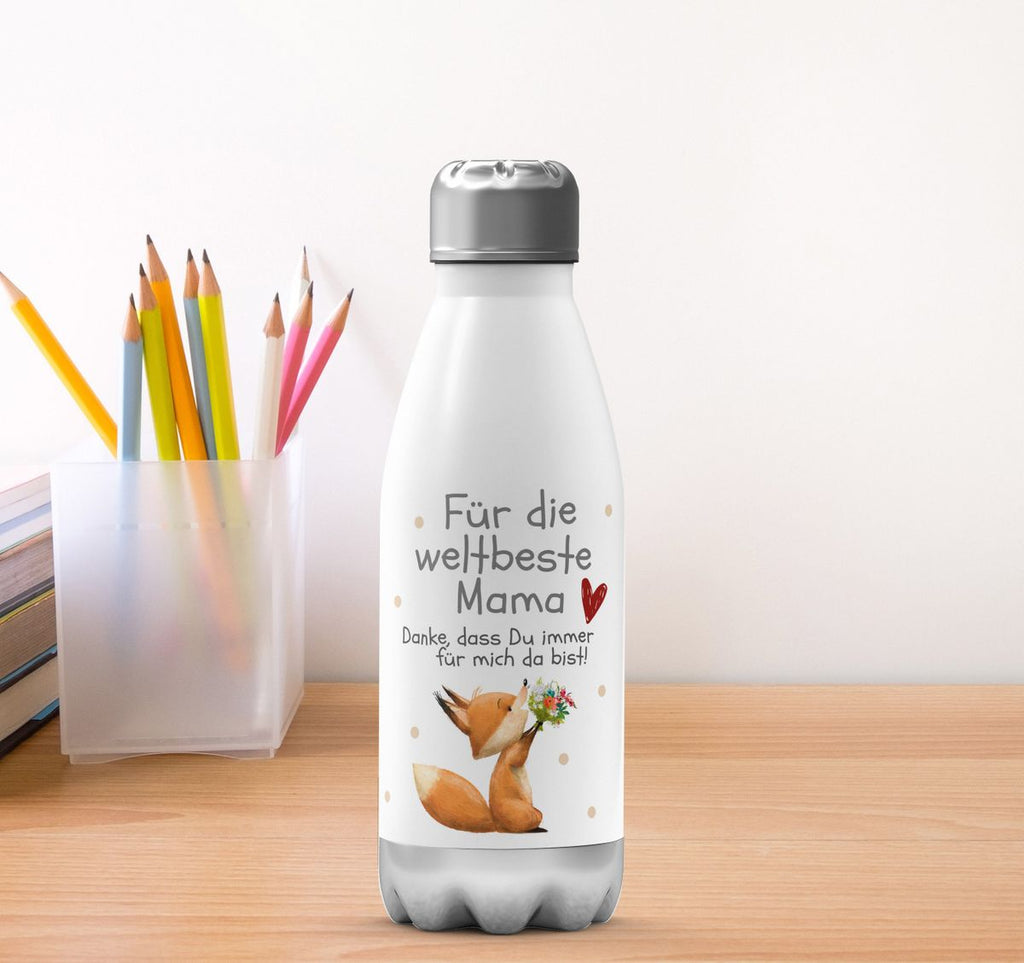 Thermo Trinkflasche Danke dass Du immer für mich da bist weltbeste Mama - von Mikalino